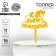 Topper Acryl “Happy Birthday. Balls ", 16 cm