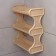 Rattan bathroom shelf, 3-long, 32 × 17 × 41.8 cm, sea sand color