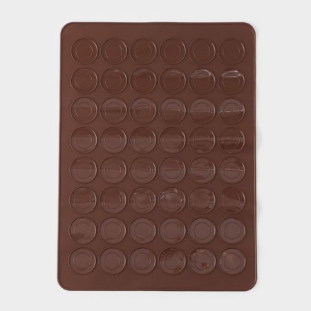 Macarons Macarons Macarons “Rond”, silicone, 37.5 × 28 cm, brown color-2