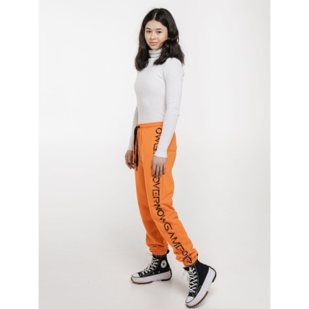 Joggers for the boy "Lucky", height 128 cm, orange color-4