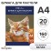 A4 pastel paper, 20 sheets "cat", block 160 g/m2, in folder
