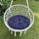 Pillow for swing "Tina", diameter 60 cm, blue color