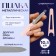 Metal file for nails, with a cap, 10.5 cm, color mix
