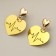 Earrings "Witches do not get old", 2.5 x 4 cm