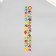 Stick plastic volumetric "Wild animals/weather" with gold stroke mix 33.5x6 cm