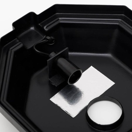 Aquarium "octagonal" with a lid, 24 liters, 25 x 25 x 46/50 cm, black-3