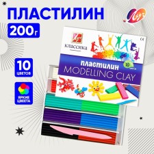 Plasticine 10 colors 200 g 