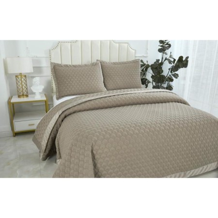 A set with a blanket "Roxalan", size 160x220 cm, 50x70 cm, color of coffee-3