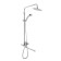 Shower system Accoona A83103-2, with a tropical shower, stainless steel, chrome