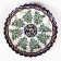 Largan Rishtan ceramics "Flowers", 32 cm, blue, deep