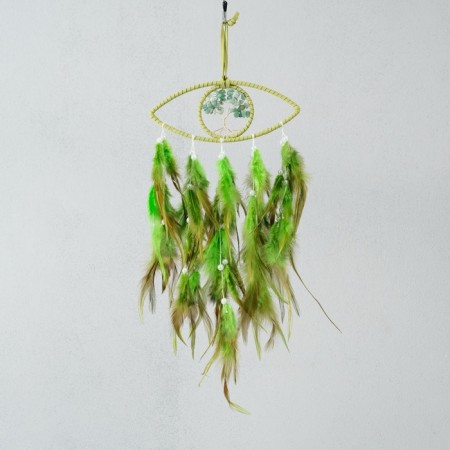 Dreams D = 7 cm "Eye with a tree" Green 44x19.3x0.7 cm