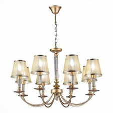 Светильник подвесной Evoluce. SLE1115-203-08. Vinci. 8х60 Вт, E14, 80х80х52 см, цвет розовое золото