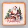 Cookie box, confectionery packaging, "Santa Claus", 15 x 15 x 3 cm, New Year