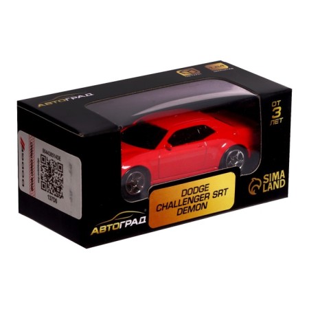 Metal machine Dodge Challenger SRT DEMON, 1:64, Red color-3