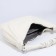 Lurch bag with lightning, external pocket, long belt, white color