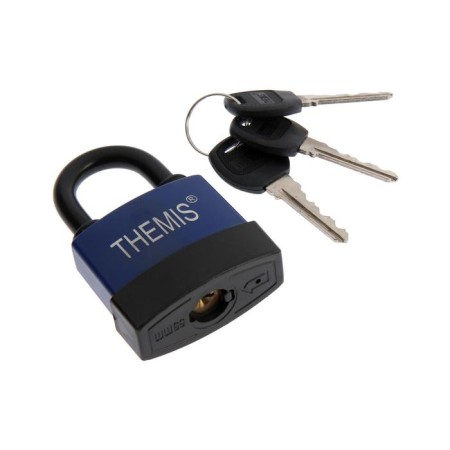 The castle is hinged, 55 mm, copper cylinder, moisture -proof, short handle, 3 keys mix-1