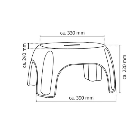 Stool in the bath Promo, orange color-1