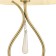 Freya Fr2019TL-01BS MADELINE, 280x280x460 mm desktop lamp, E14, 1x40W, brass color