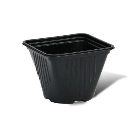 Pot for seedlings, 750 ml, D = 8.5 cm, h = 12 cm, black, Greengo-3