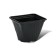 Pot for seedlings, 750 ml, D = 8.5 cm, h = 12 cm, black, Greengo