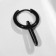 Piercing in the ear "Ring" with a paper clip, d = 15 mm, black color