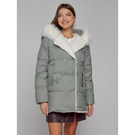 Winter jacket, size 48, light green color-8