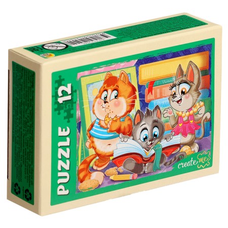 Puzzle "Funny cats No. 16", 12 elements-6