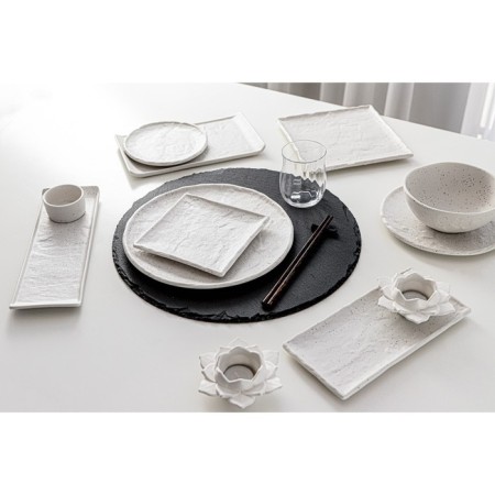Porcelain dish for supply to Magistro Slate, 25 × 12 cm, white color-9