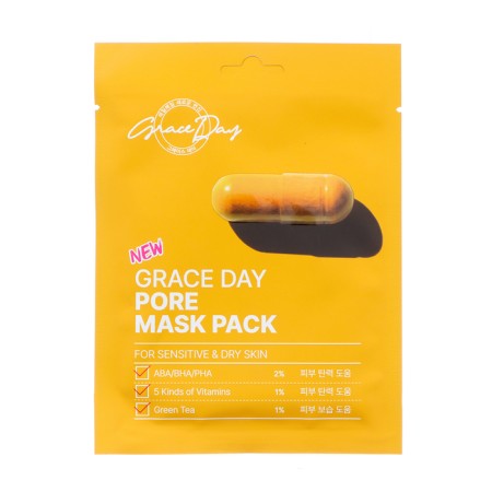 Grace day fabric mask, to clean pores, 27 ml