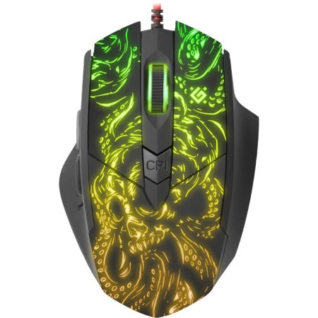 Mouse Defender Titan GM-650L, wired, game, optical, backlight, 7200DPI, black-3