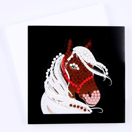 Picture from the sequins "Horse" 20 × 20 cm-2