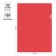 A4, 150 μm, calligrata, transparent, red folder