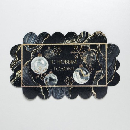 Box for confectionery with PVC lid "Snowflake", 10.5 x 21 x 3 cm, new year-3