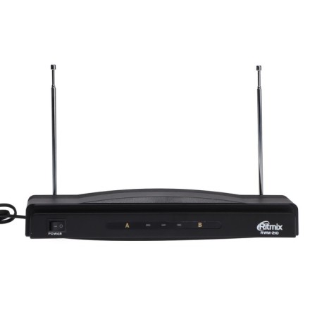 Wireless microphone system Ritmix RWM-210, 105 dB, 100-10000 Hz, radius up to 10 m, black
