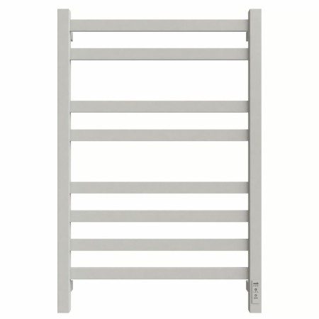 Electric towel Grois Bruno, 500x800 mm, 8 crossbars, lower, white