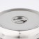 Stainless steel cover, 24 × 24 × 4 cm, round