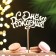 Topper wooden "Happy Birthday" Golden Datim beautifully 14.3x6.6 cm