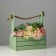 Kashpo wooden 25.5 × 15 × 30 cm "Provence", pen Kanat, Green