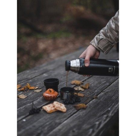 Thermos "Arctic", 1.2 l, with a strain, retains heat 32 hours, black-3