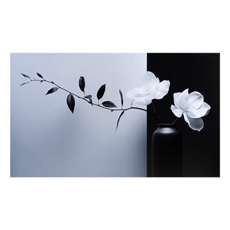 Khlest painting on the subframe "White Flower" 60x100 cm
