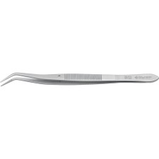 Antimagnetic bison tweezers, professional, curved, precision, 160 mm
