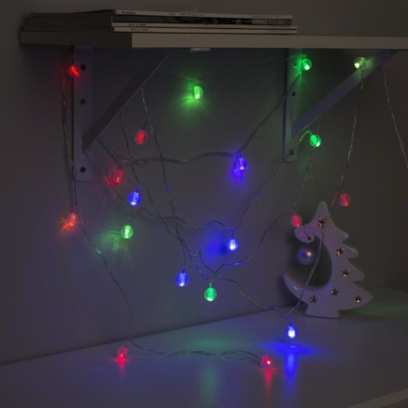 Garland “thread” 5 m with nozzles “ice balls”, ip20, transparent thread, 20 LED, glow of multi (RG/RB), blinking, 220 V-2