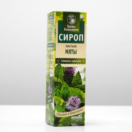 Syrup on plant raw materials "from mint leaves", 240 ml-3