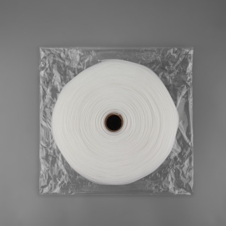 Curtain tape fixed assembly, organza, 6 cm, 50 ± 1 m, transparent/white color-5