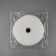 Curtain tape fixed assembly, organza, 6 cm, 50 ± 1 m, transparent/white color
