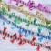 Tinsel "flashlight bell" d-2 cm, 200 cm, mix