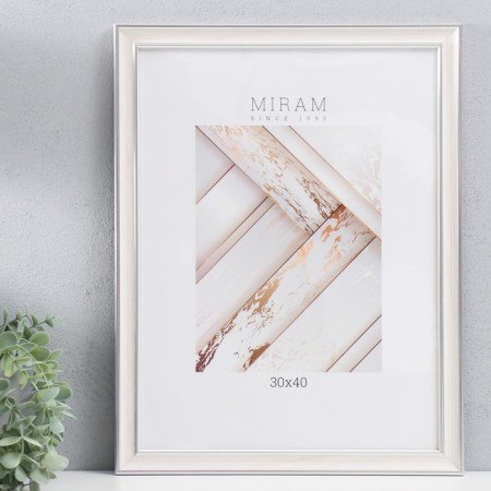 Photo frame Plastic "Mira" 30x40 cm, 642468 beige (plastic screen)-1