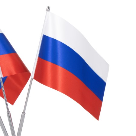 Флагшток настольный с тремя флажками-2