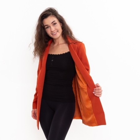 Female jacket, brick color, size 42-44-3