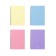 Notebook A5, 80 sheets in the cage on the crest Erichkrause "Pastel", plastic cover, OFSET BOLK, 100%whiteness, mix
